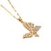 New Japanese And Korean Fashion Titanium Steel Necklace For Women, Light Luxury, Full Diamond, Butterfly, Niche,_ipsvogv.com