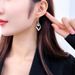 Women's earrings trendy diamond-shaped hollow diamond earrings 2023 new trendy design temperament fashionable ear hook earrings_ipsvogv.com