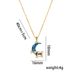 Titanium Steel Planet Starry Sky Colorless Necklace For Women's Fashion, Personalized, Versatile, And High End Collar_ipsvogv.com