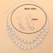Wedding headpiece for women, bride necklace decoration set, fashionable claw chain, dazzling full diamond banquet necklace, earrings for women_ipsvogv.com