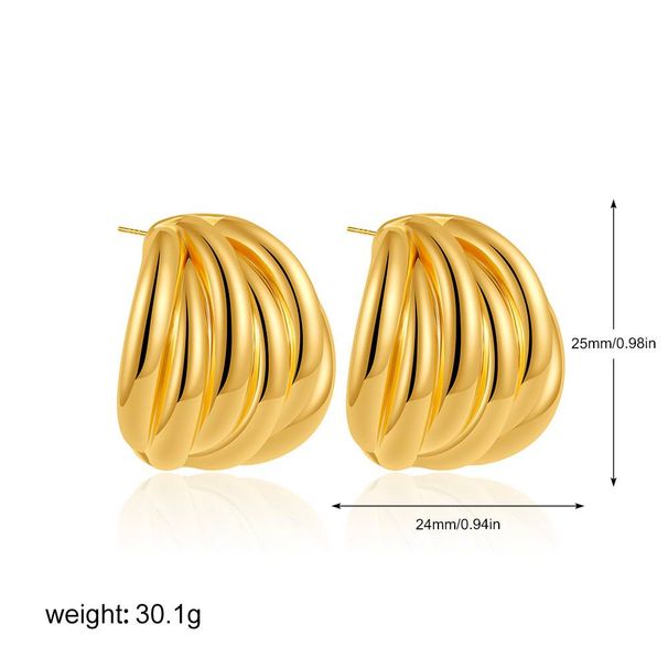 Women’s Jewelry Set Fashion Niche Design Exaggerated Line Earrings Personality Trend High End Sense Of Luxury Commuting All Match Earrings_ipsvogv.com