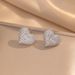 Hip-hop new gold-plated zircon love earrings Joker cool personality men's and women's fashion earrings_ipsvogv.com