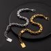 Trendy Fashion Hip-Hop Stainless Steel Gold-Plated Thickened O-Link Chain Bracelet Casual Business Men's Jewelry_ipsvogv.com