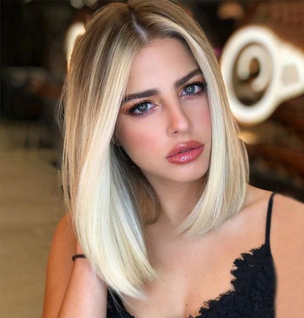 Synthetic Short Bob Straight Wigs Blonde Color Wig For Women Natural Heat Resistant Hair_ipsvogv.com