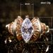 Cao Shi's 2021 Spring New Personalized Horse Eye Shaped Zircon For Women's Fashion Ring Handpiece Jewelry_ipsvogv.com