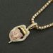 Hip hop rap decoration full of diamonds, three-dimensional US dollar tongue pendant, trendy and exaggerated Cuban chain_ipsvogv.com