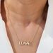 Trendy Ins Style Gold Brass Smooth Bubble Like LOVE MAMA XOXO Pendant Necklace Fashionable_ipsvogv.com