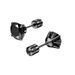2mm-6mm 1pair Medical Stainless Steel Black Crystal Zircon Ear Studs Earrings Tragus Cartilage Hypoallergenic Screws Piercing Jewelry For Men Women_ipsvogv.com