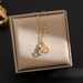 Titanium Steel Necklace Women's Micro Inlaid Light Luxury and Flexible Cherry Pendant Exquisite and Fashionable_ipsvogv.com