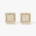 Cao Shi Square Hip Hop Full of Zircon Micro Inlaid for Men's Fashion Hiphop Earrings_ipsvogv.com