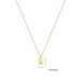 new letter square pendant necklace stainless steel necklace 26 English letter men and women necklace_ipsvogv.com
