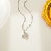 Full Diamond Necklace Women's Titanium Steel Minimalist Clavicle Chain Micro Set Zircon Love Pendant Gold Plated Popular_ipsvogv.com