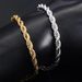 Cuban Chain Titanium Steel Bracelet For Men & Women - Hypoallergenic Twisted Hip Hop Jewelry_ipsvogv.com
