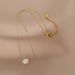 Artificial Pearl Necklace 2023 New Titanium Steel Temperament Does Not Fade Collarbone Chain Women's High-end Feeling_ipsvogv.com