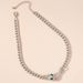 New Instagram hip hop cool accessories Serpentine metal chain necklace collarbone chain_ipsvogv.com