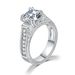 Classic engagement ring for women, inlaid with zircon and platinum popular jewelry_ipsvogv.com