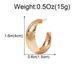 Unisex Striped Hoop Earrings Gold Hoop Earrings Simple Earrings Female_ipsvogv.com