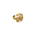 【 Genuine Gold 】 Fashion Design Geometric Opening Ring Angel Wings Temperament ins Fashion Quality Index Finger Ring_ipsvogv.com