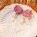 Women’s Jewelry Set Fashion Atmosphere Rose Petal Earrings New Retro Niche Gauze Camellia Flower Tassel Earrings National Style Earrings_ipsvogv.com