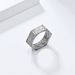 Men's Jewelry Cold Neutral Style Titanium Steel Six Sided Smooth Engraved Ring Men's Fashion Niche Personality Stainless Steel Ring_ipsvogv.com