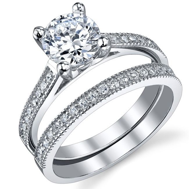 Sanjie Fashion Couple Pair Popular Engagement Ring, Alloy Inlaid Zircon Handmade Jewelry_ipsvogv.com
