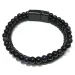 Charm Bracelets Vintage Men Leather Magnetic Buckle Natural Stone Beads Two-layer Braided Genuine Jewelry Gifts_ipsvogv.com