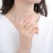 Unisex Ins Style Internet Celebrity Ring Female Niche Electroplating Color Preserving Index Finger Ring Irregular Opening Adjustable_ipsvogv.com