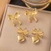 【 New Product 】 Ins Style Stainless Titanium Steel Buckle Earrings, Gold-plated Non Fading Jewelry_ipsvogv.com