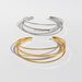 Women's Jewelry Minimalist Geometric Three Layer Line Open Bracelet Twist Faceted Bracelet Wrist Ornaments Copper Gold Plated_ipsvogv.com