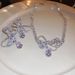hollow Bow, Zircon Water Droplet Necklace, Earring Set, Korean Fashion, Light Luxury, Bride, High-end Feeling, !_ipsvogv.com