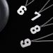 stainless steel trend Arabic numerals titanium steel non fading jewelry high end niche autumn and winter necklace_ipsvogv.com