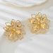 Jewelry Flower Glaze Exaggerated Niche Design Sense Petal Stud Light Luxury High-end Earrings_ipsvogv.com