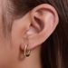 Women's Jewelry Cold Retro Geometric Glossy Oval U Shaped Sterling Silver Earrings Simple All Match Diamond Silver Ear Buckle Earrings_ipsvogv.com