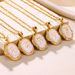 ins style summer 26 English letters oil drop three dimensional necklace gold plated necklace female_ipsvogv.com