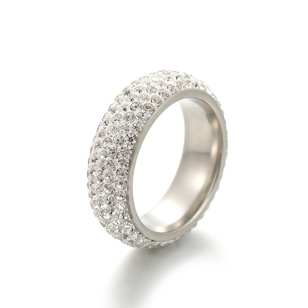 Women's Jewelry Diamond Studded Curved Couple Rings Niche Design Rings Titanium Steel, No Fading High End And Cold Style Jewelry_ipsvogv.com