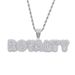 Men's Punk Style ROYALTY Pendant Necklace With Twist Chain, Hip Hop Jewelry For Men, Trendy Letter Charm Letter ROYALTY Pendant Trendy Personality_ipsvogv.com