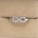 Simple And Infinite Ornaments An 8-line Ring, Exaggerated Personalized Diamond Set With Zircon Ring_ipsvogv.com