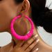 Women’s Jewelry Set Fashion Personality Women's Earrings Hip Hop Circle Bamboo Earrings Exaggerated Design All Match Niche Earrings_ipsvogv.com