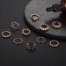 Hot Selling Pearl Geometric Oil Drop Of 10 Fashionable Instagram Combination Ring Set_ipsvogv.com