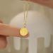 Fu Brand Necklace 2024 New Women's Light Luxury Gold Lock Bone Chain, Small And High End Design Sense, Internet_ipsvogv.com