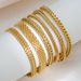 Hip Hop Cuban Braclt Stainlss Stl Gold Platd V-Shapd Doubl Row Mn's Prsonality Light Luxury Vrsatil INS_ipsvogv.com