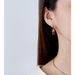 Earrings Sterling Silver Angora Red Glaze French Earrings Retro Earrings U-Shaped Earrings High-End_ipsvogv.com