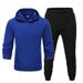Men's Clothing men's casual sports fitness solid color sweatshirt suit hooded sweatshirt_ipsvogv.com