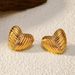 Women’s Jewelry Set Fashion Elegant Retro Gold Stainless Steel Inlaid Diamond White Diamond Oval Coin Pendant Earrings Jewelry Female_ipsvogv.com