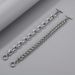 Titanium Steel Men's Trendy Hip-Hop Simple Bracelet OT Buckle Split Angle Flower Basket Chain Casual Style Hand Jewelry_ipsvogv.com