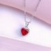 Hot Selling Jewelry Royal Ruby Ring Necklace Earrings Three Piece Set Female Colored Gemstone Set_ipsvogv.com