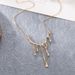 New Fashion And Personalized Droplet Shaped Necklace With Liquid Sliding Pendant_ipsvogv.com