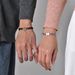 Hot Selling Stainless Steel Inlaid Diamond Puzzle Valentine's Day Heart Bracelet Black And White Simple Style Couple_ipsvogv.com