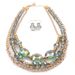Glass Crystal Beaded Chain Necklace Fashion Multi Layer Necklace For Women_ipsvogv.com