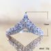 Cao Shi's New Fashionable V-shaped Micro Inlaid Zircon For Princess Engagement Commitment Ring_ipsvogv.com